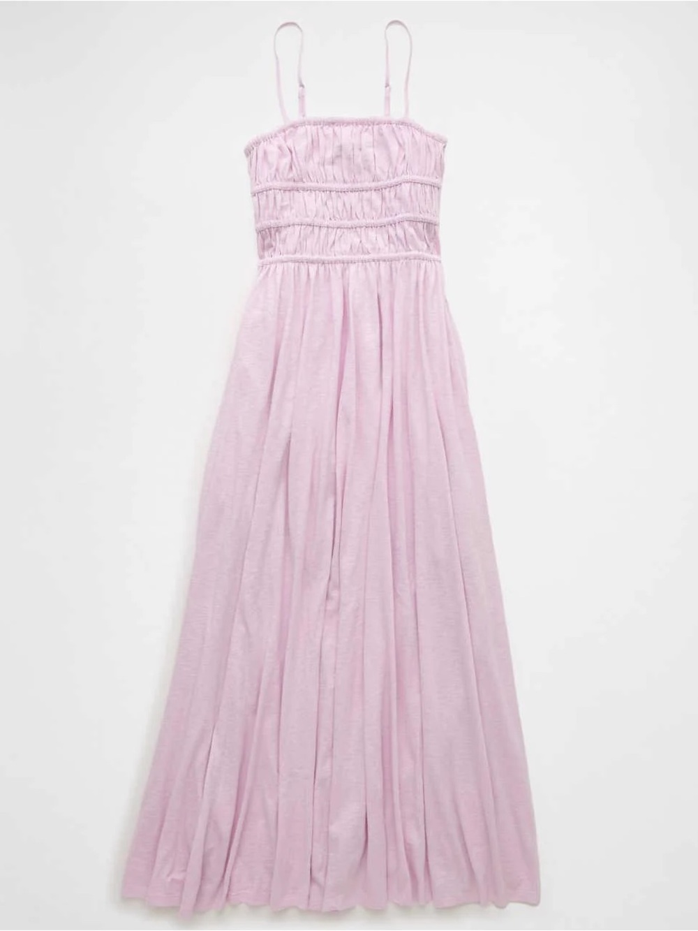 AE Sunchaser Knit Smocked Bodice Midi Dress